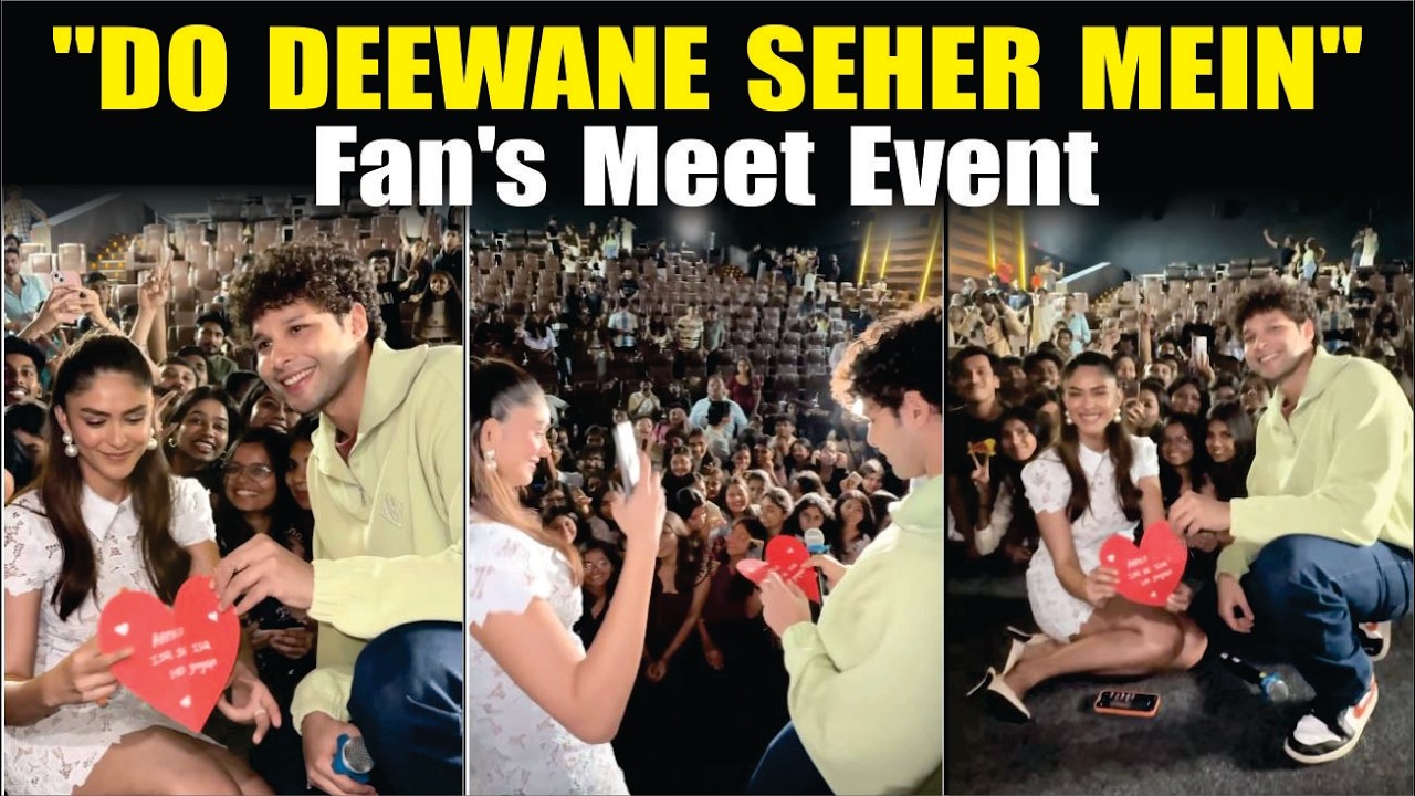 Do Deewane Seher Mein | Siddhant Chaturvedi & Mrunal Thakur Attend Fan's Meet | Promotion Event