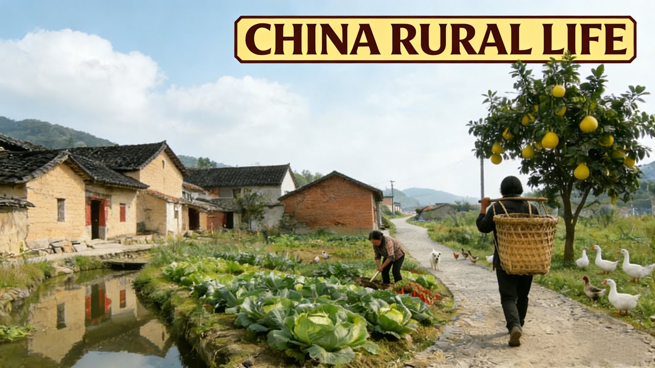 China’s Ancient Rural Farms: Between Empty Courtyards and Mountain Sunsets