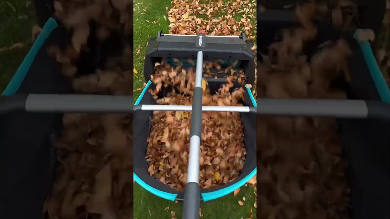 How to Keep Your Garden Clean | Trying out the Gardena leaf and grass collector #shorts