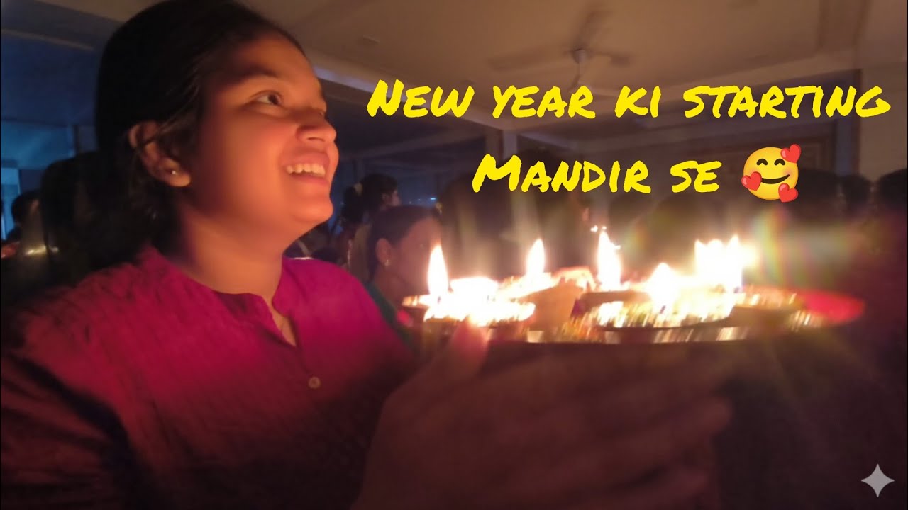 New year ke din gye mandir | heni's vlogs .