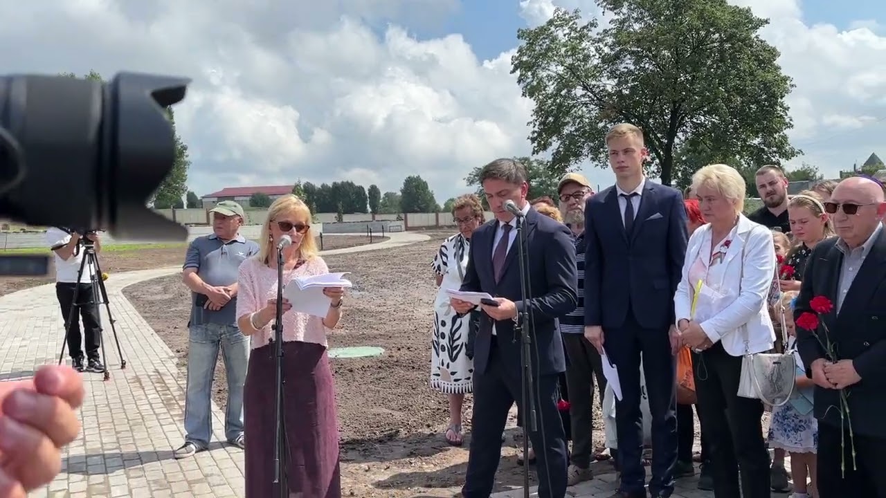The opening of the Brest-Litovsk Jewish Cemetery memorial - 'Memory Embrace'.