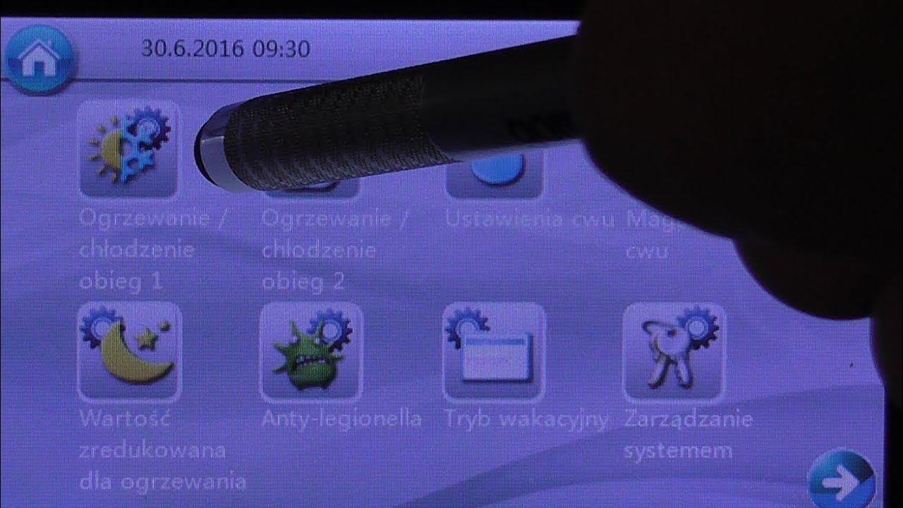 obieg CO1 instrukcja obsługi sterownika pompy ciepła Gorenje eco inverter