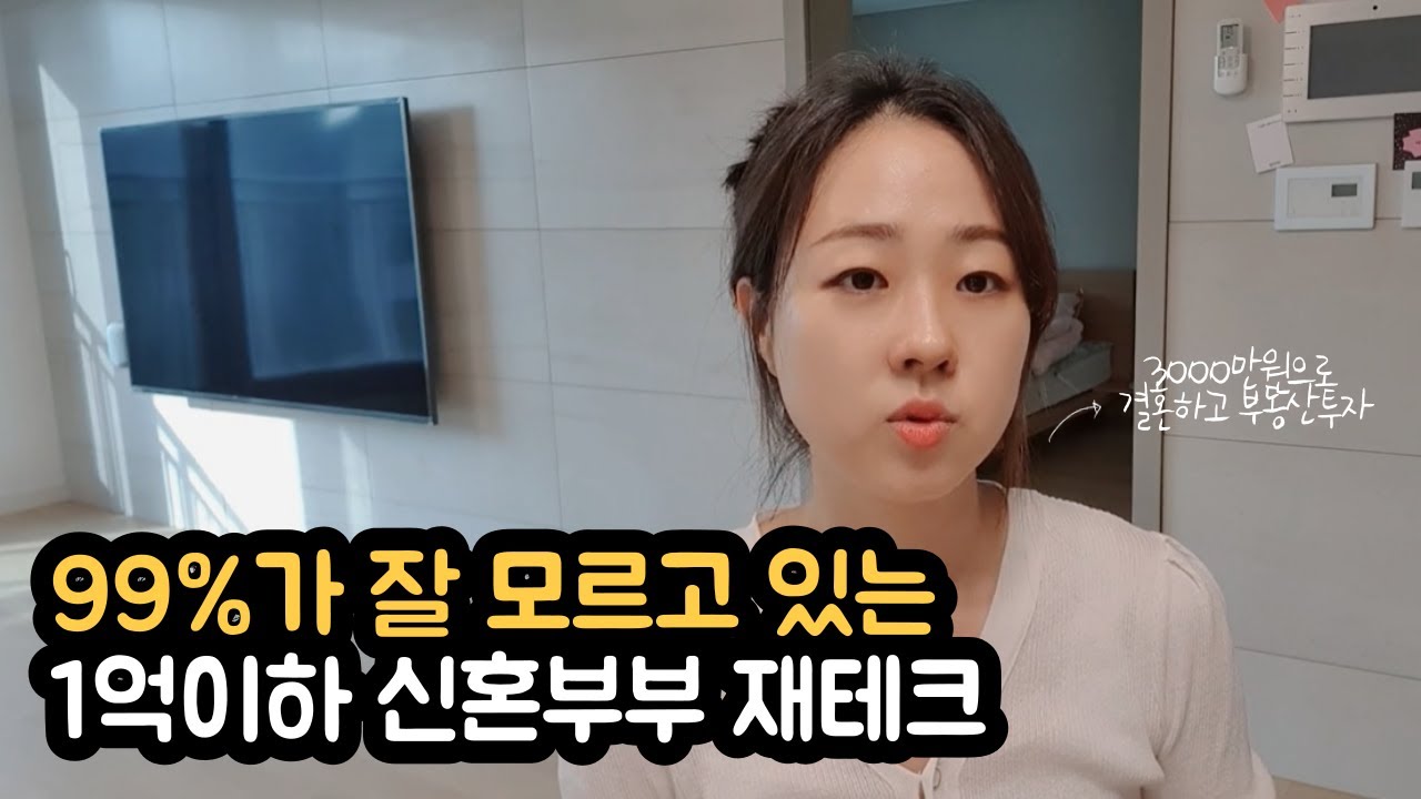 3천만원으로 부동산투자까지 할 수 있었던 테크트리 3가지, 1억이하 신혼부부 꼭 보세요 [신혼부부 재테크2부]