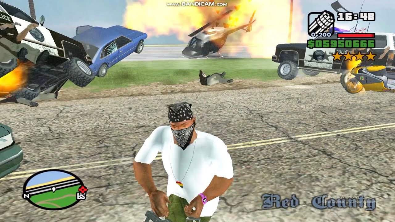 GTA San Andreas | Surviving a 6-Star Police Chase! 🔥