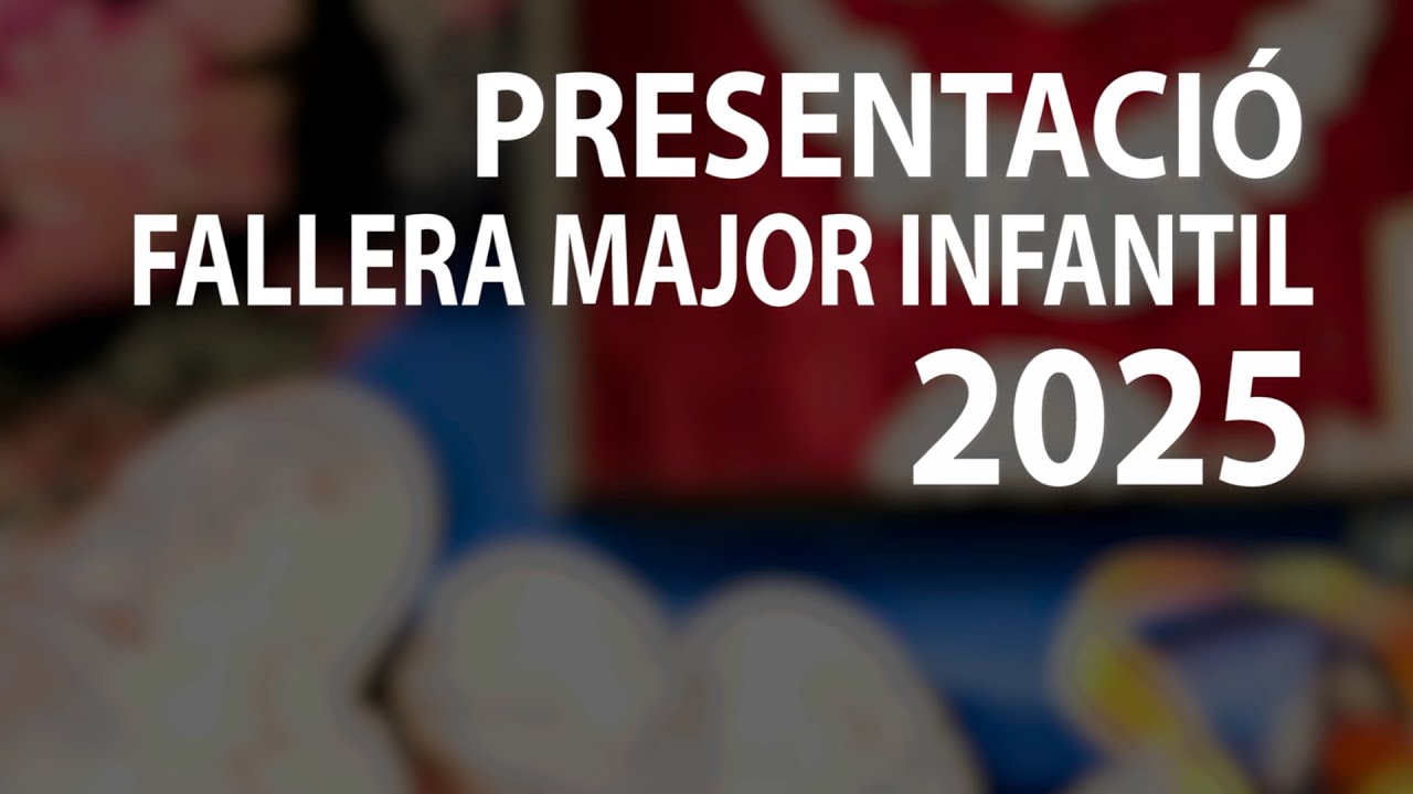 PRESENTACIO FALLERA MAJOR INFANTIL GANDIA 2025
