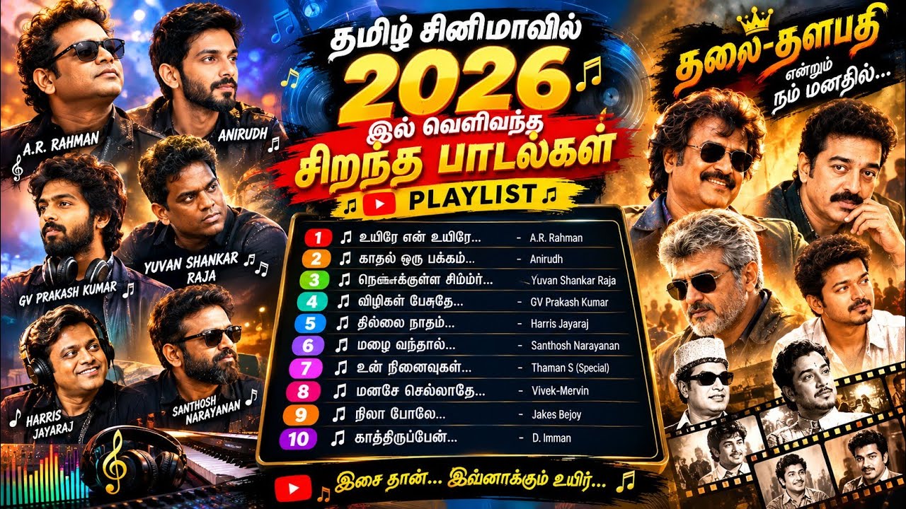 2026 தமிழ் பாடல்கள் 🎵 | New Tamil Songs Playlist | Latest Tamil Hit Songs 2026