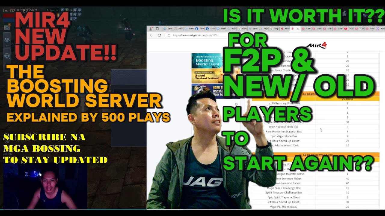 MIR4 GLOBAL | MIR4 NEW UPDATE BOOSTING WORLD SERVER EXPLAINED BY 500 PLAYS