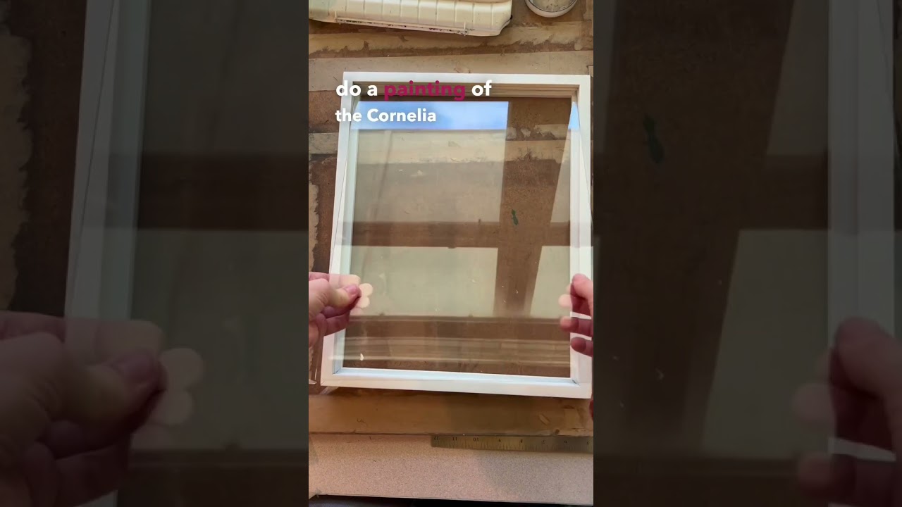 Framing my Painting of Cornelia street 🏙️ 