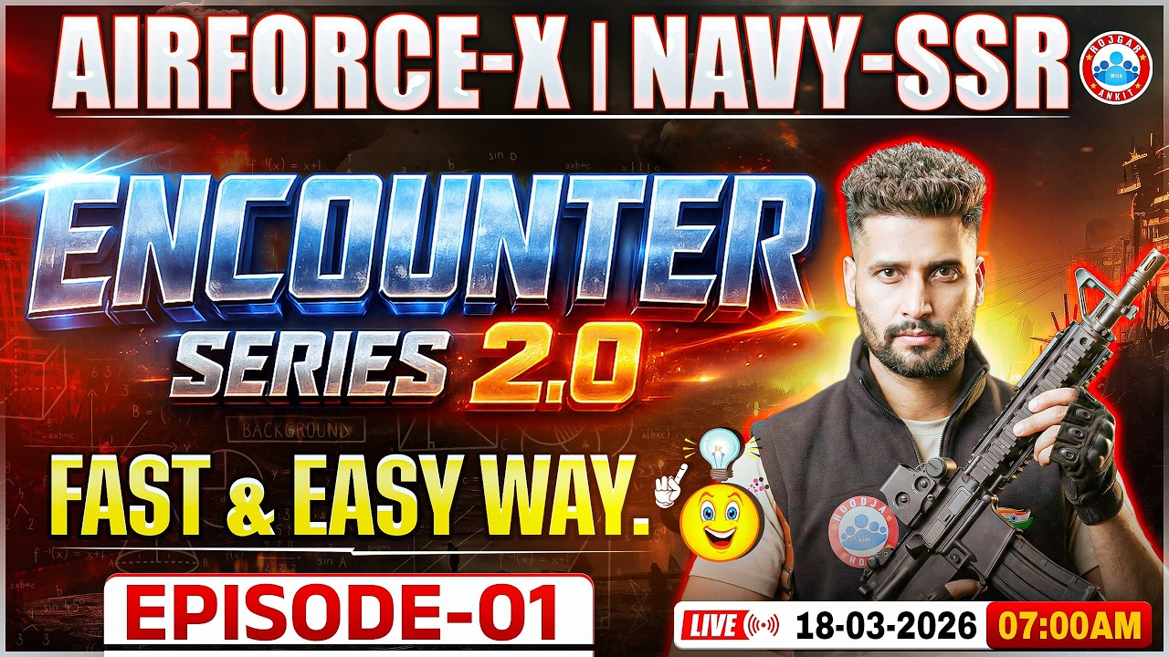 Airforce Maths X Group | Encounter Series 2.0 | Part- 01 | Maths For Navy SSR By Vishal Sir