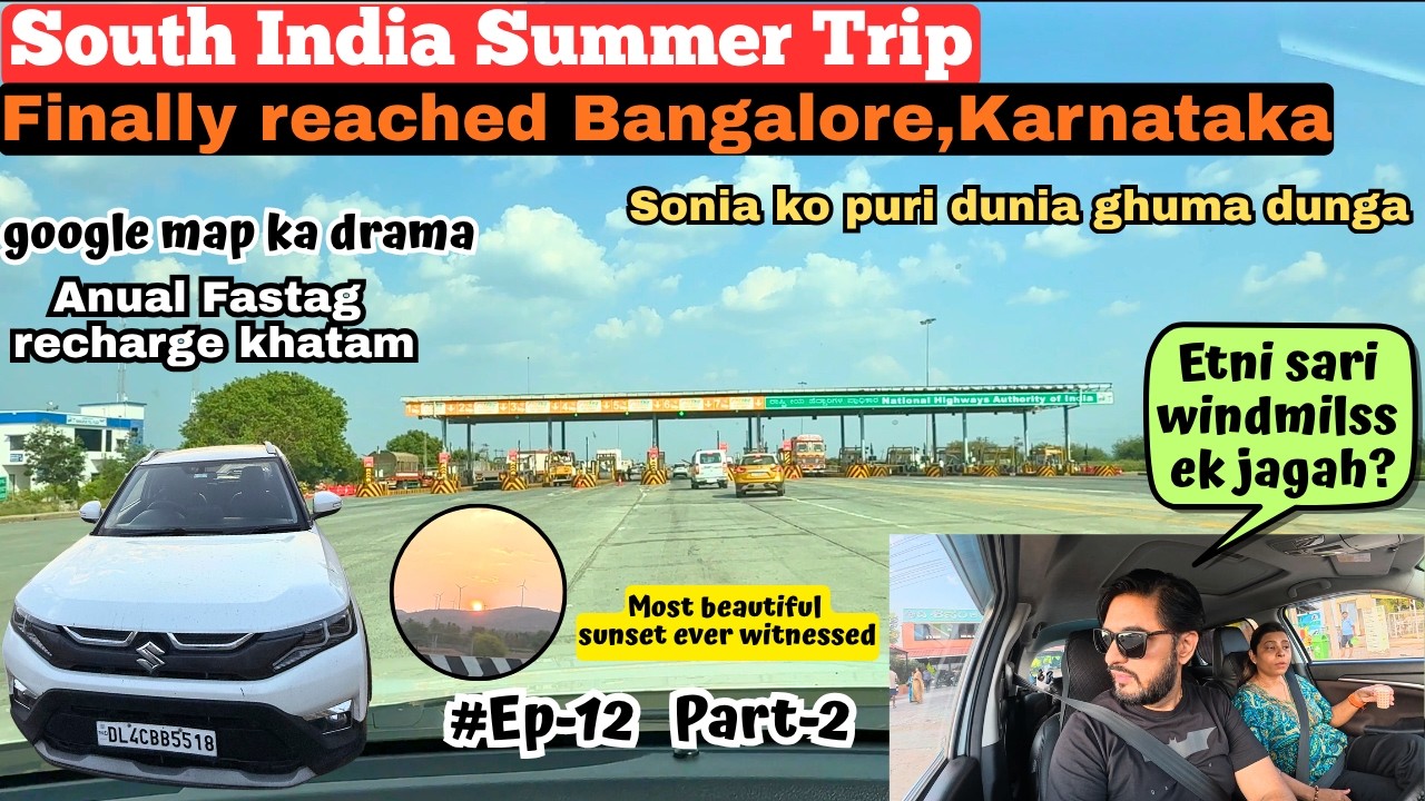 South India Summer Road Trip Ep-12 Part-2 | Pune to Bangalore #travelvlog #roadtrip