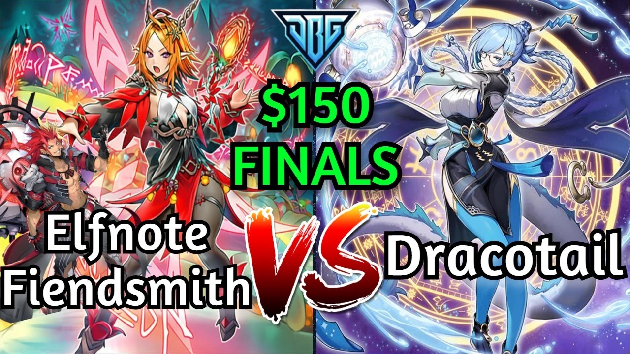 Финал турнира Elfnote Fiendsmith против Dracotail с призовым фондом 150 долларов Yu-Gi-Oh!