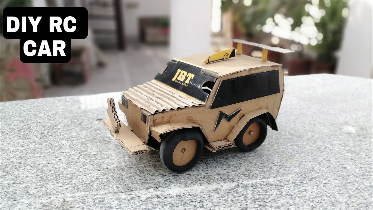 How to make RC toy car with cardboard | RC cardboard cars | Project Tools