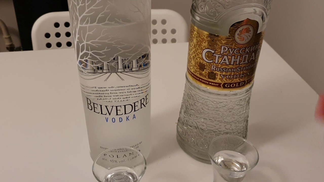 Vodka wars Belvedere vs Russian standard gold