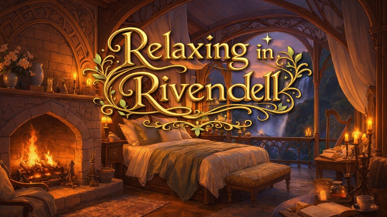 Relaxing In Rivendell - 10 Hour Fireplace Loop