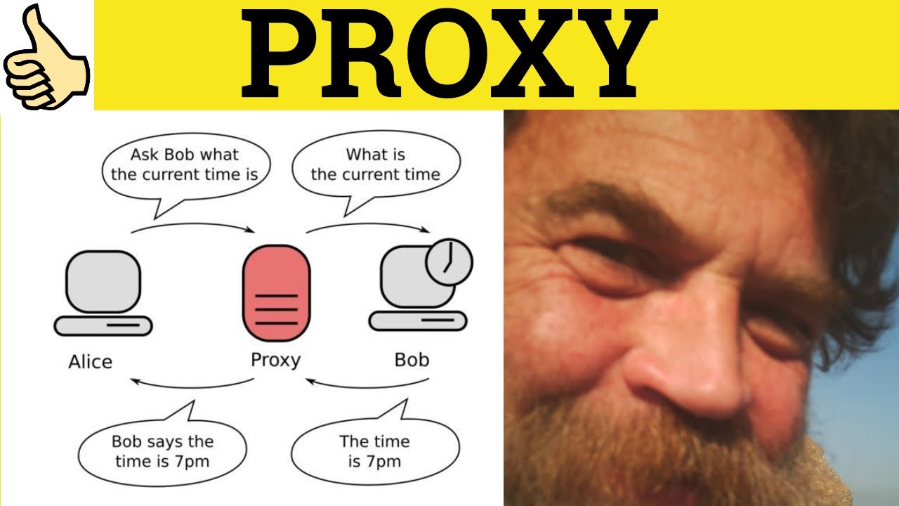 🔵 Proxy Meaning - Proxy Examples - Proxy Defined - Business English - Proxy Means