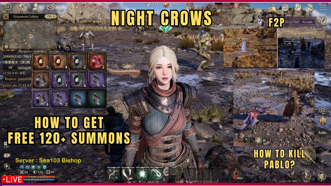 Night Crows | How to Get 120+ Summons Free , How to Clear Pablo ( Tagalog )