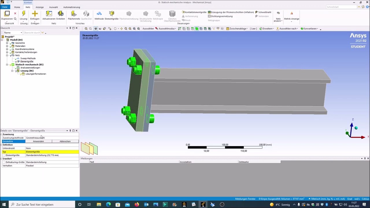 Ansys V14 Schraubenverbindung