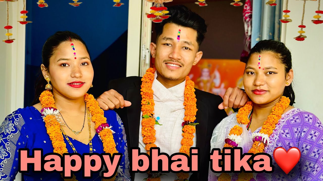 साथीहरु हाम्रो भाइटिका यसरी सकियो😍 happy bhai-tika to all😊 ​⁠@twinscouple