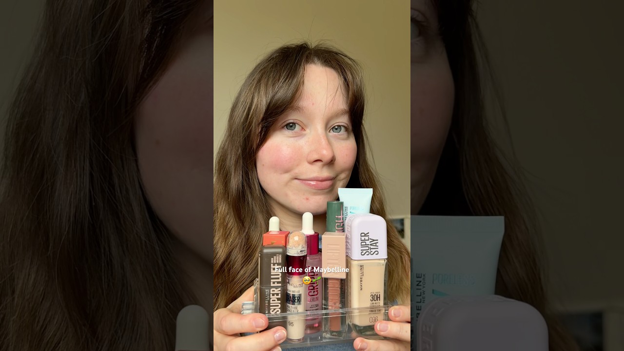 Full face of Maybelline! Love an affordable look #maybelline
