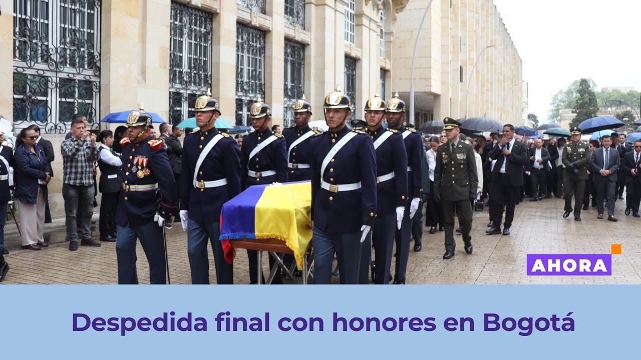Honores militares y sepelio de Miguel Uribe Turbay en el Cementerio Central | Actualidad
