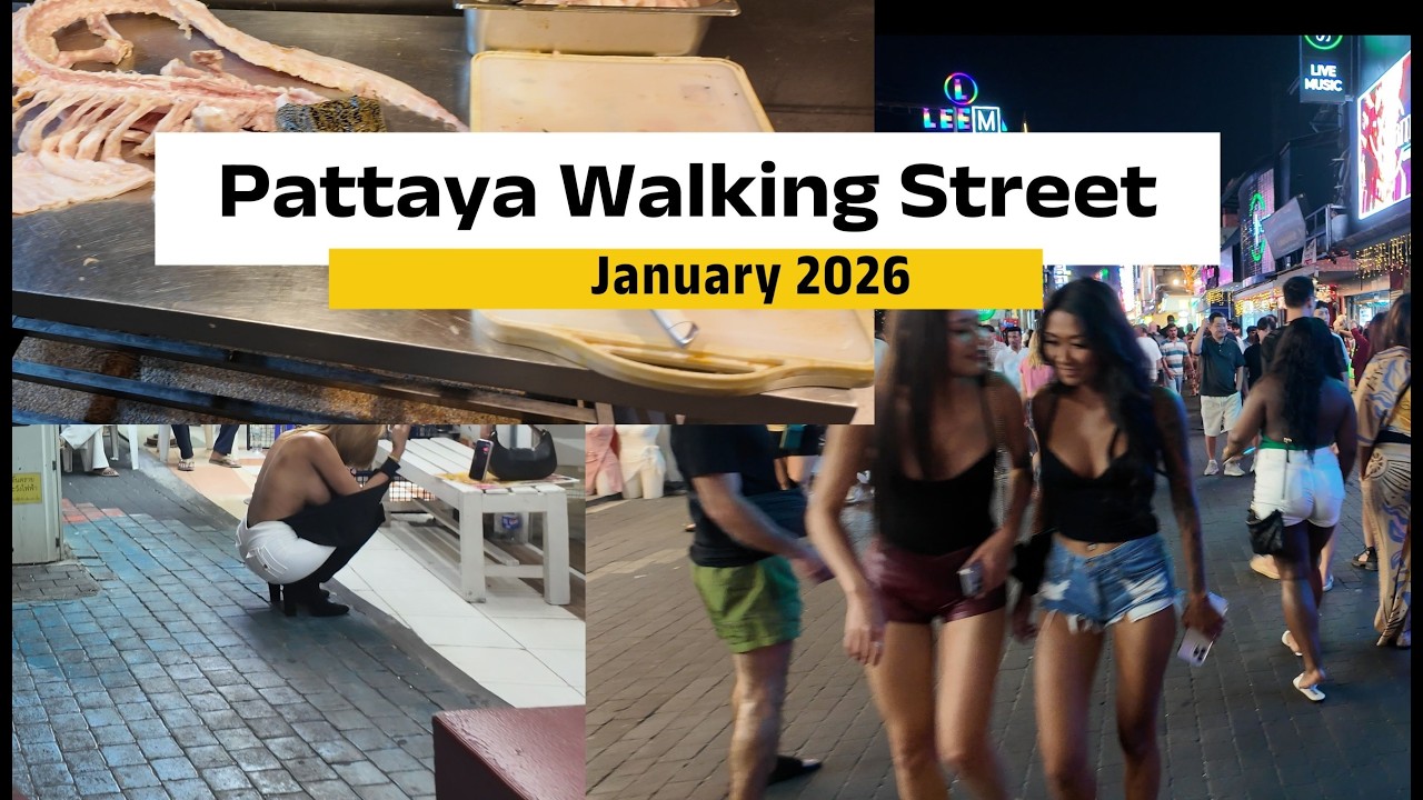 Pattaya Walking Street Pattaya 4k Januar 2026😯