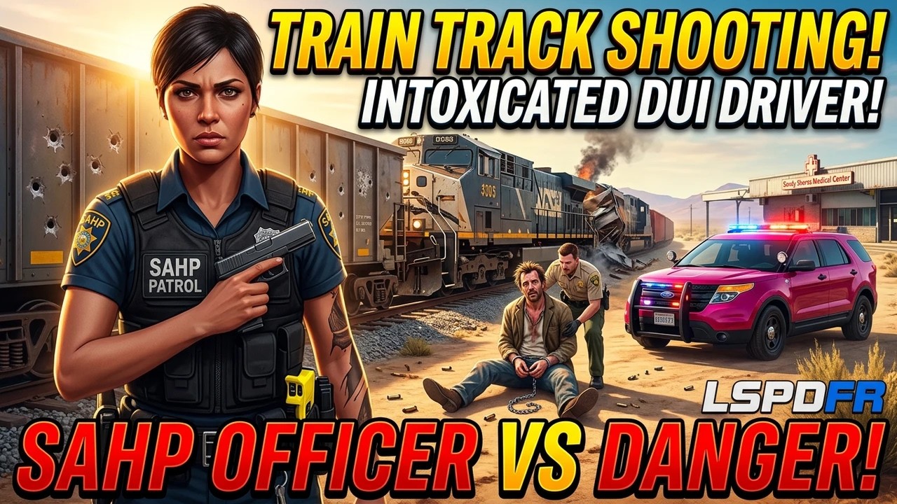 SAHP Female Patrol | Train Accident | Shooting | Intoxicated Individual |  LSPDFR | GTAV | GTA5