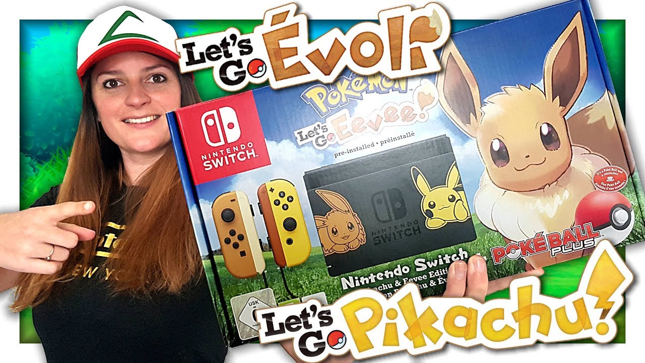 UNBOXING CONSOLE COLLECTOR NINTENDO SWITCH POKEMON LET'S GO PIKACHU & EVOLI !
