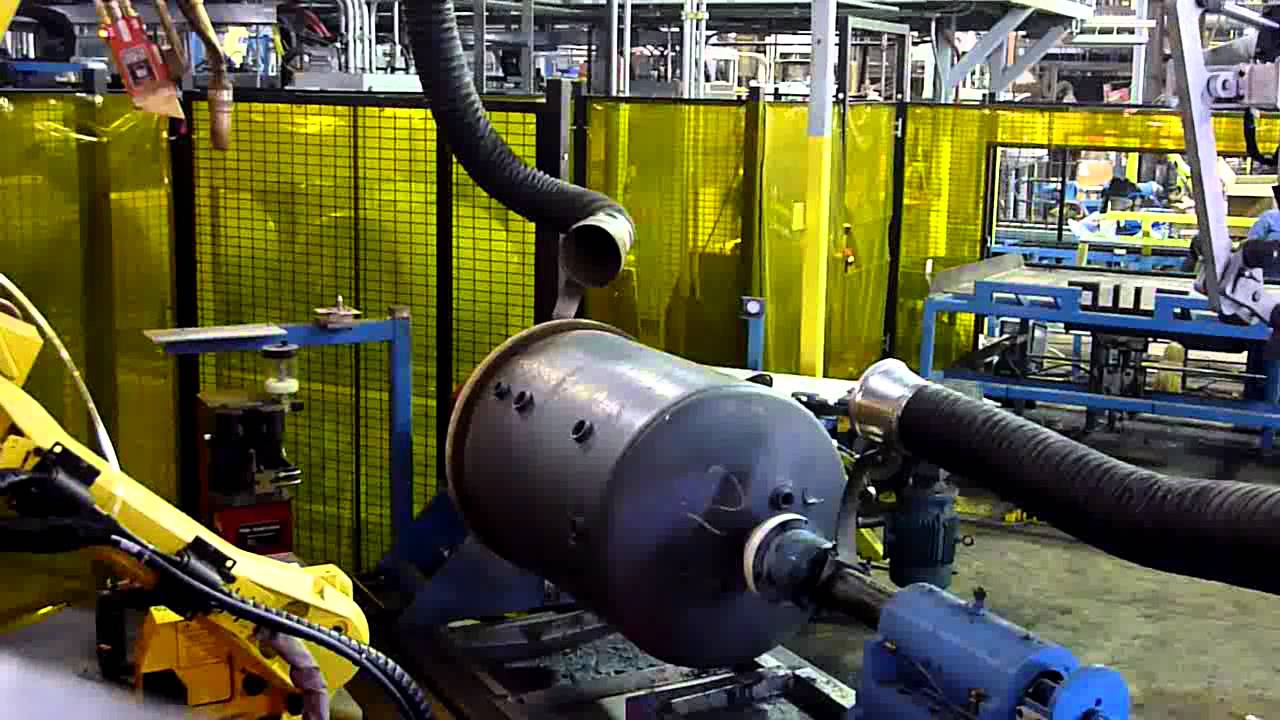 Seam Tracking -- Tank Welding -- ARC Mate 100iC welding robot