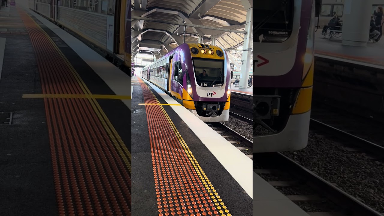 V/Line VL39 Departing Southern Cross Station to Traralgon #vline #vlocity #trains #train