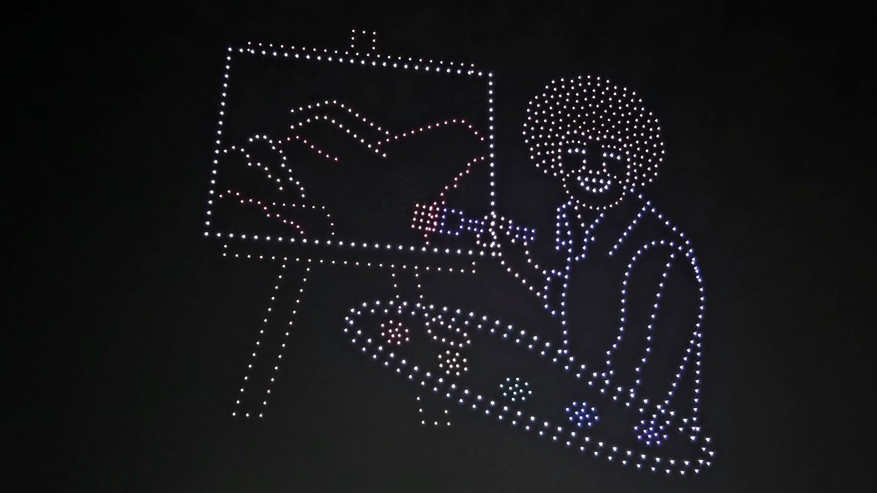 [4K] 드론 라이트쇼(Seoul Drone Light Show) [2023년 한강불빛공연]