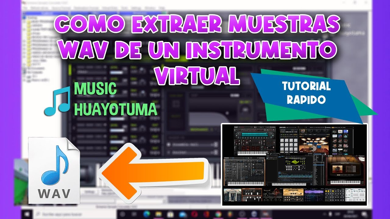Como Extraer Muestras Wav de un Intrumento Virtual VST