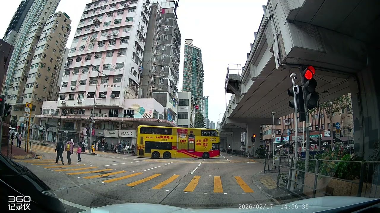 車CAM-太子花墟 停車咪標泊街 觀塘公衆泳池 （大年初一）
