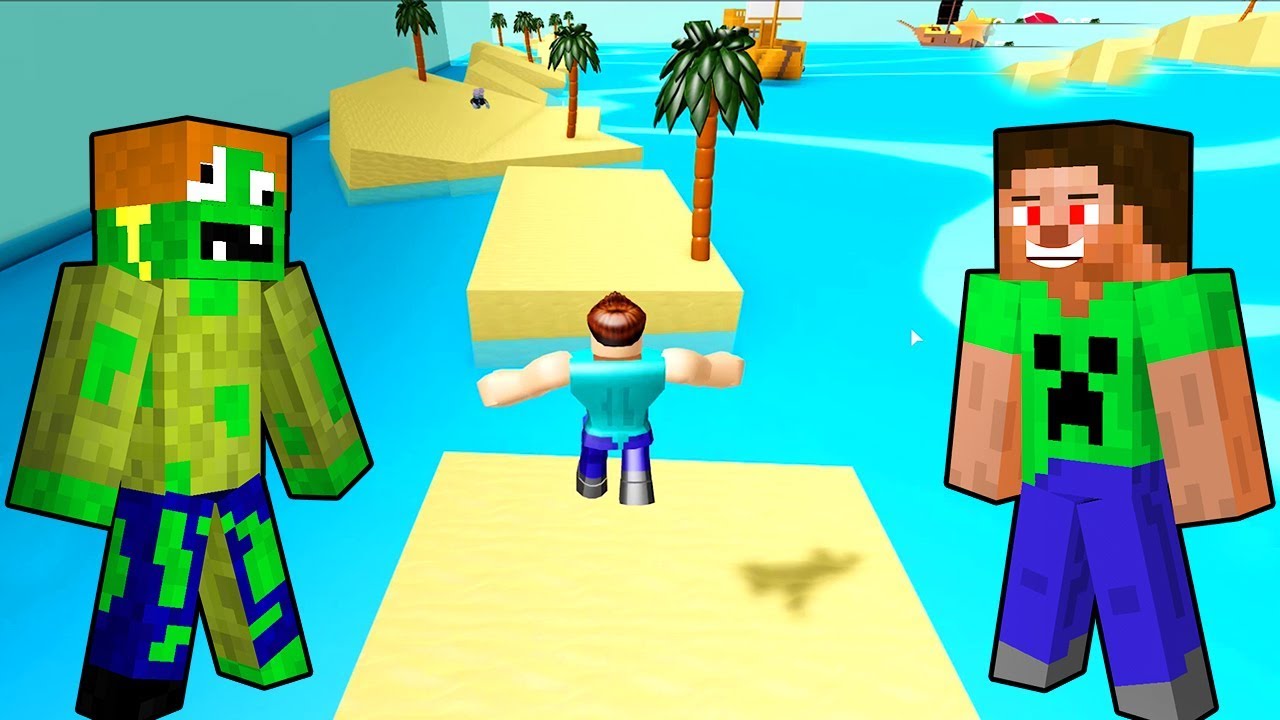 STEVE İLE ZOMBİK KOŞU YARIŞMASINDA 😱 - Roblox