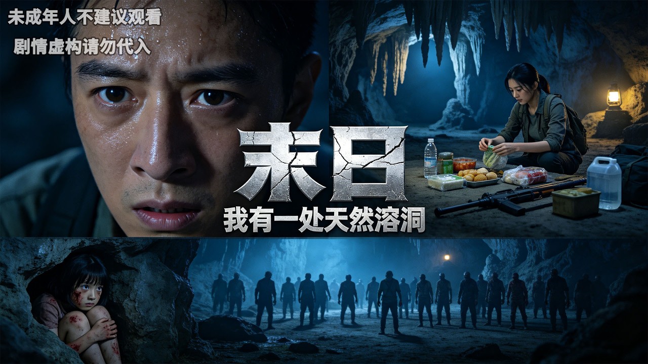 重生少女提前预知末日爆发，一己之力囤爆溶洞避开丧尸围城！【末日：我有一处天然溶洞】#末日 #求生 #末世 #短劇 #ai劇 #ai真人劇 #天天剧场 #异能
