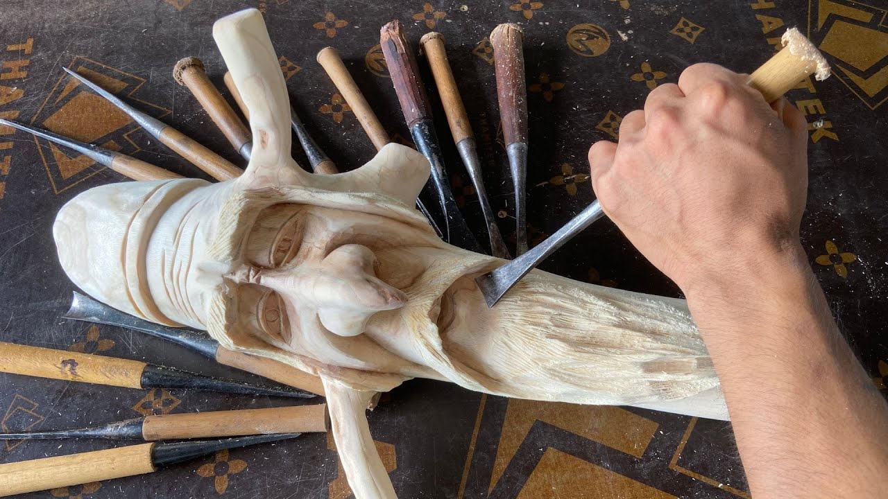 Easy Wood Carving for Beginners | Create Art from Discarded Wood