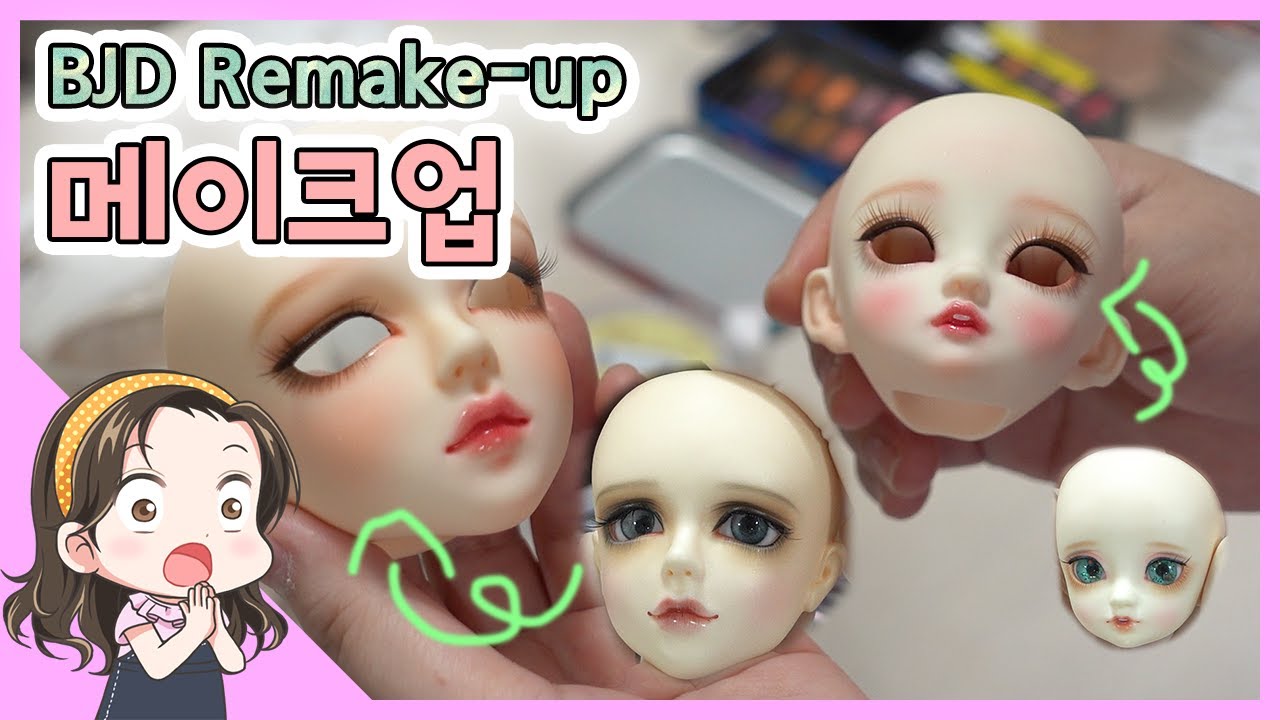 (ENG SUB)셀프로 아이들 재메이크업을 해줬어요! 우와아아앙
