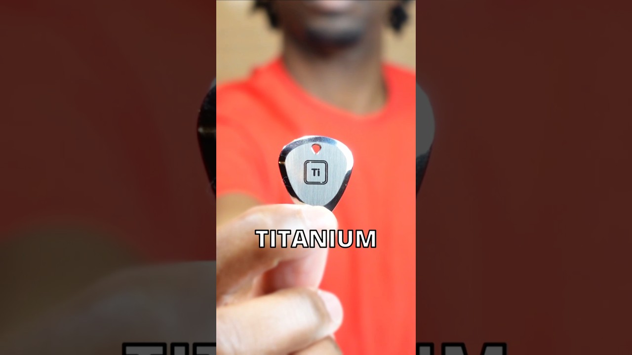 Titanium Guitar Pick #guitar