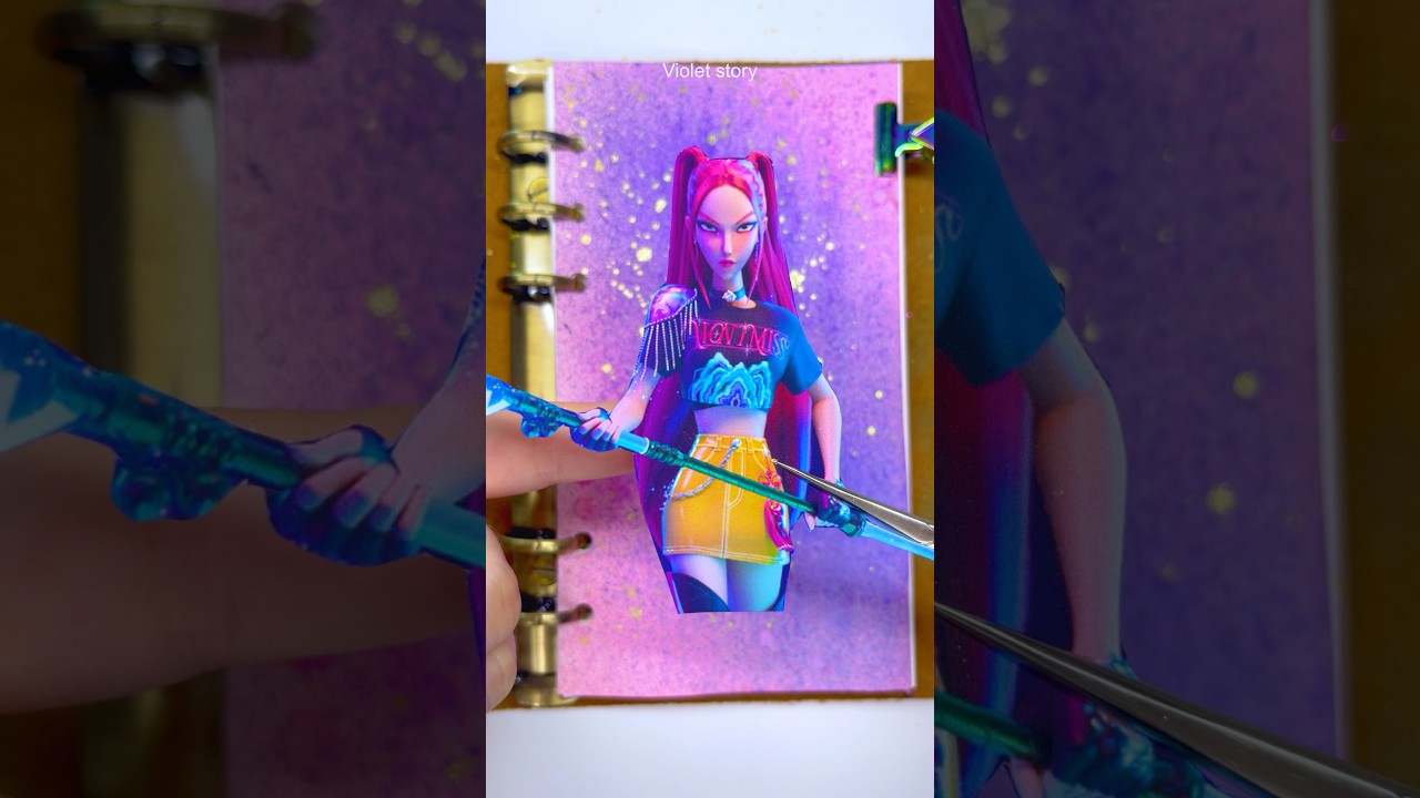 Scrapbooking 다꾸 | KPop Demon Hunters : Mira - HOW IT'S DONE 케이팝 데몬 헌터스 : 미라 | Journaling