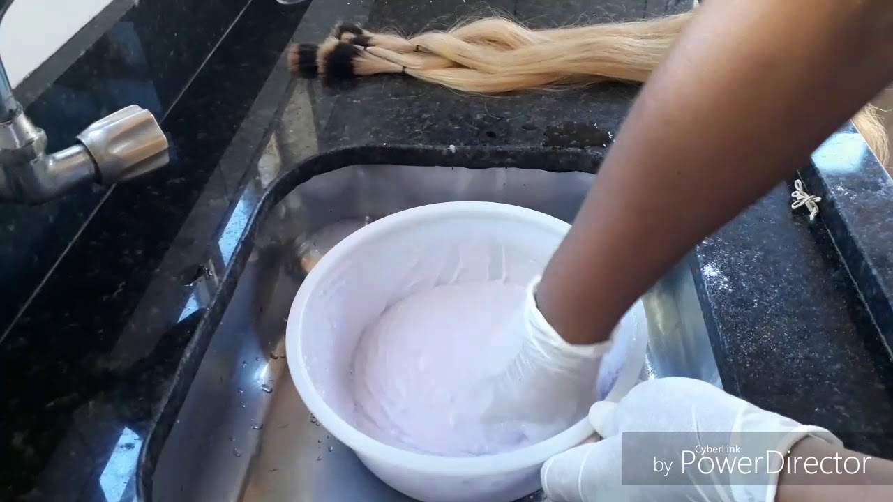 Descoloração Mega Hair Parte 3