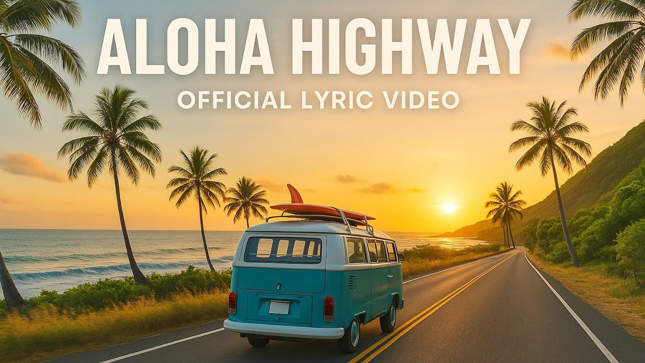 Aloha Highway (Official Lyric Video) | LL Songs [NO COPYRIGHT]