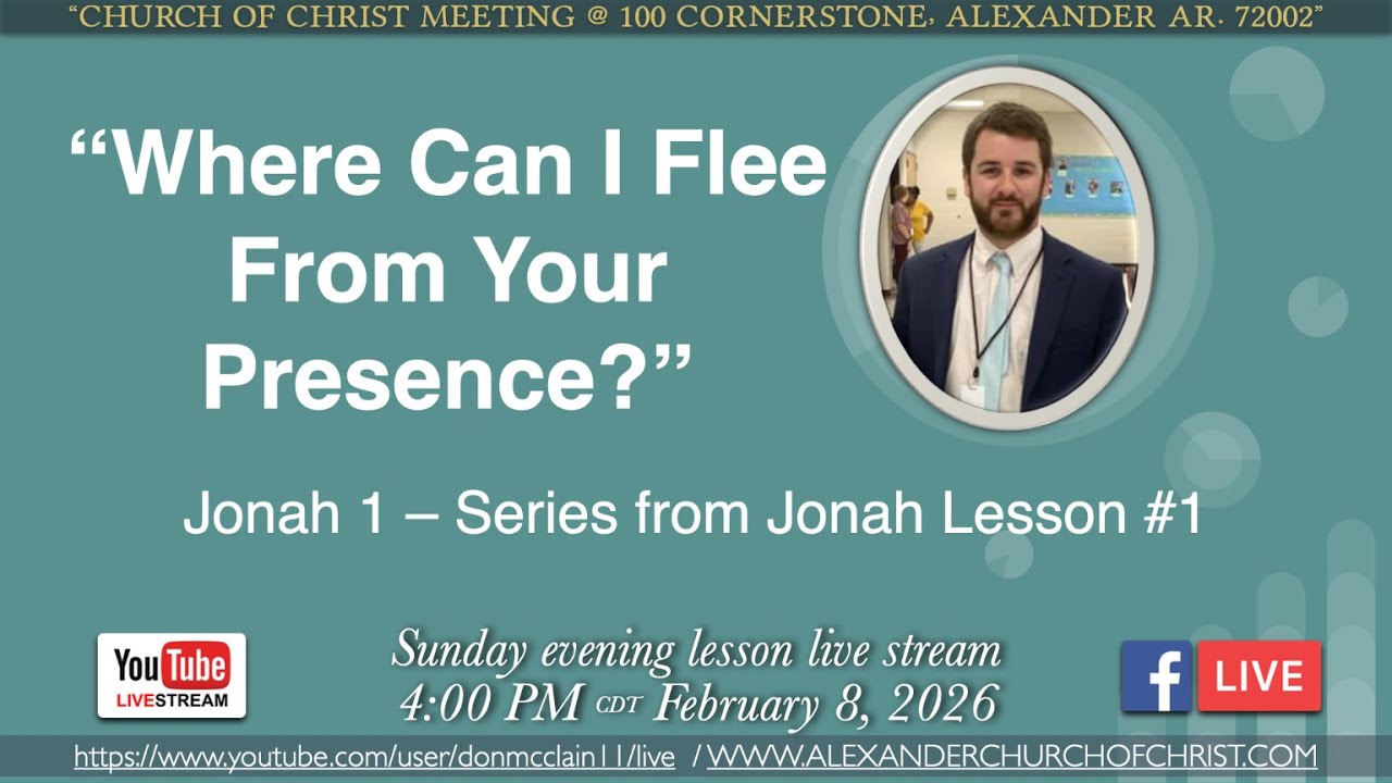 Where Can I Flee From Your Presence?” Jonah 1