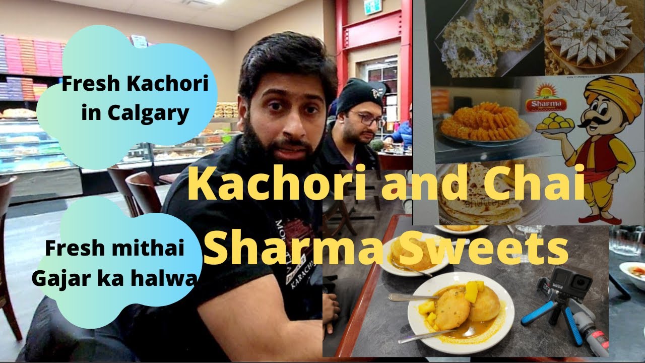 Kachori (Pakistani/Indian street food) at Sharma Sweets in Calgary, Alberta.