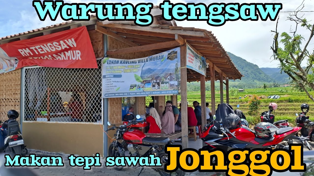 Eat with a view | Makan tepi sawah Jonggol  | Warung Tengsaw