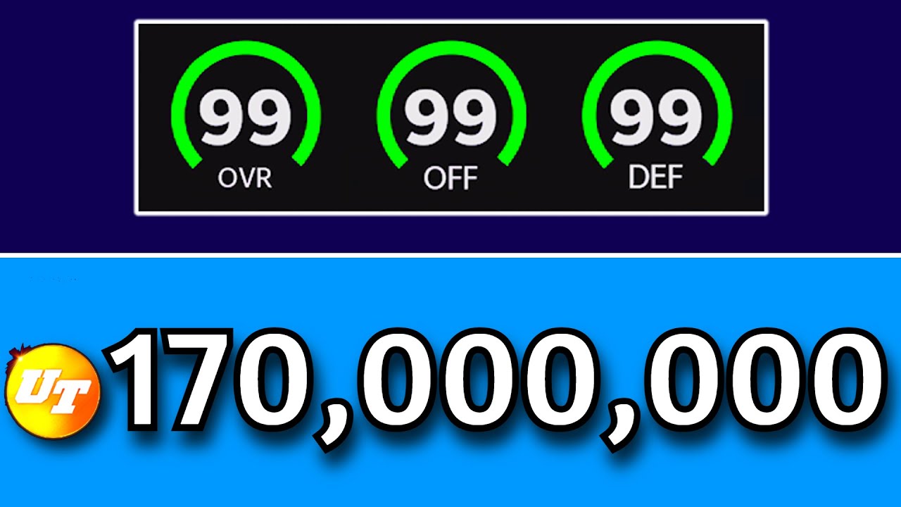 I have 170,000,000 Coins to BUILD a GOD SQUAD...........