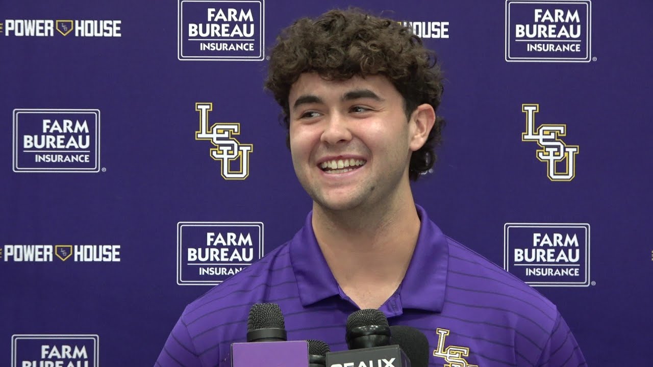LSU infielder Seth Dardar Tigers baseball interview