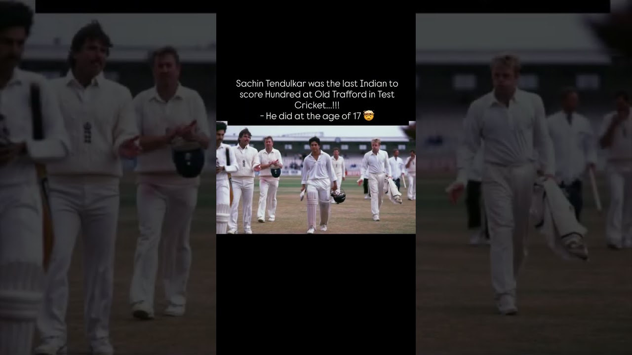 OLD TRAFFORD. 1990. AGE &mdash; 17  Sachin Tendulkar was scoring a Test hundred in England. 🔥 #sachin
