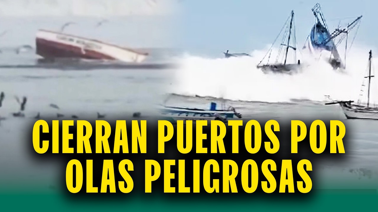 Oleaje anómalo obliga cierre de 160 puertos en Perú: Riesgo continuará por varios días