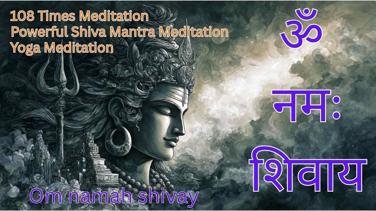 🕉️ OM NAMAH SHIVAYA - 108 Times Deep Meditation | Panchakshara Mantra 🕉️ 432Hz Healing Frequency