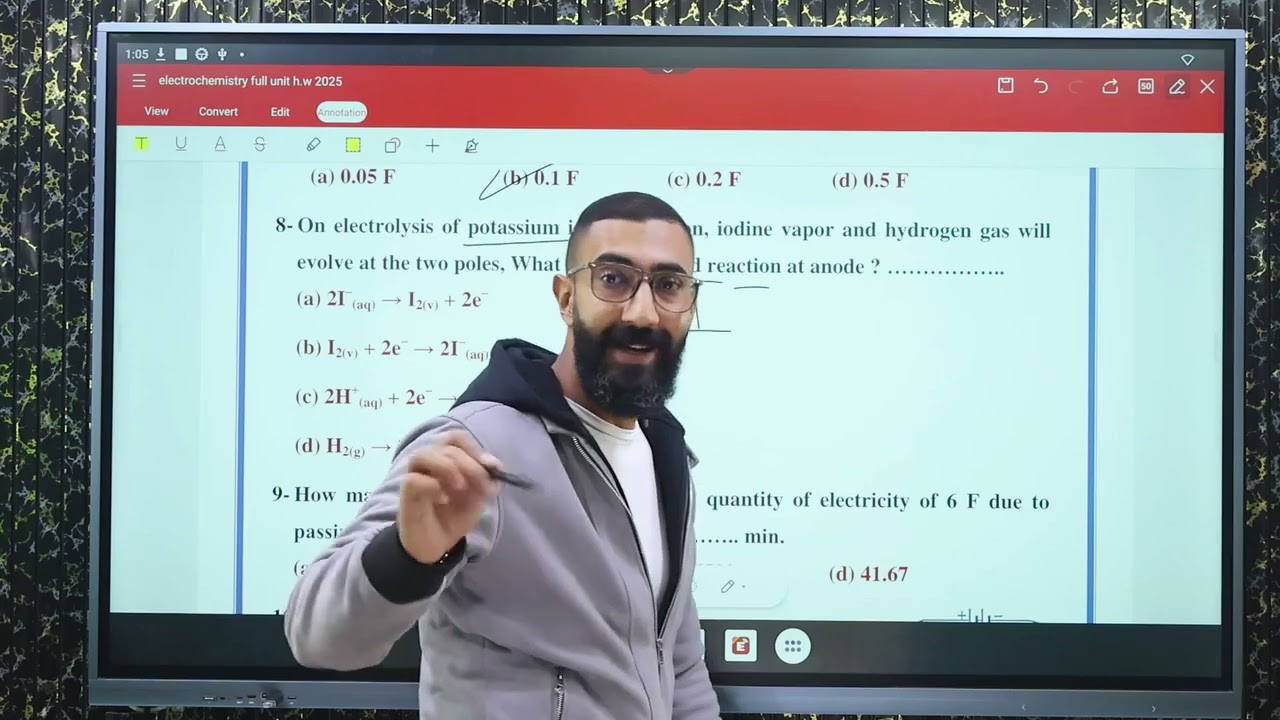 electrochemistry homework 4  model answer