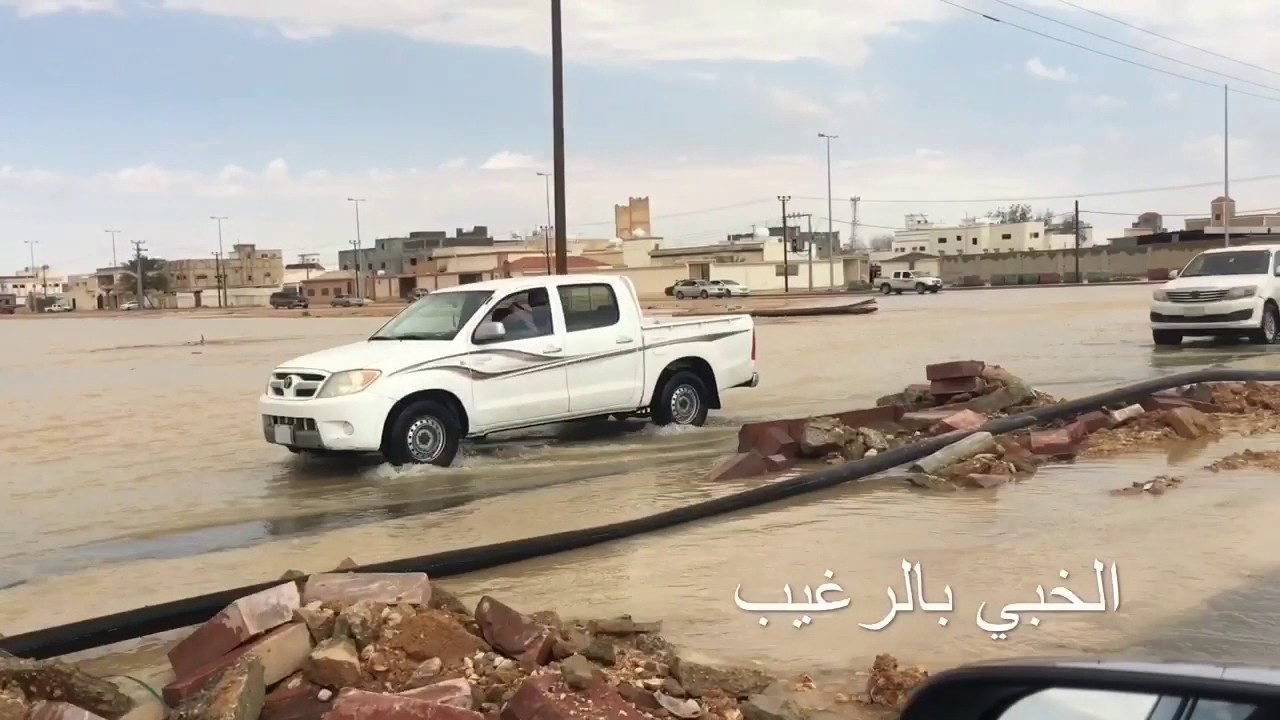 توثيق أمطار وسيول حوطة بني تميم والحريق ونعام والدلم والخرج ١٦-٢-٢٠١٧